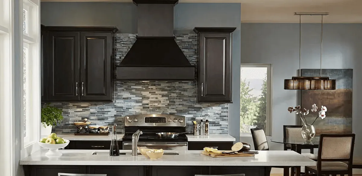 Kitchen cabinet painting and refinishing in a modern kitchen in Toledo, OH